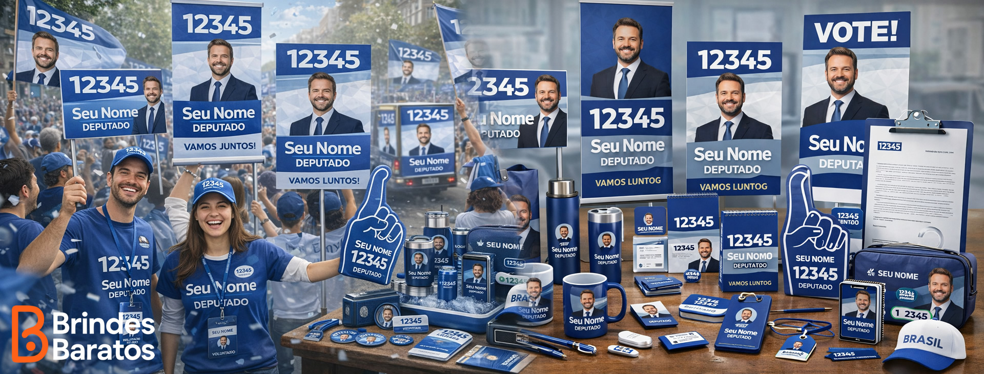 Brindes políticos personalizados campanha